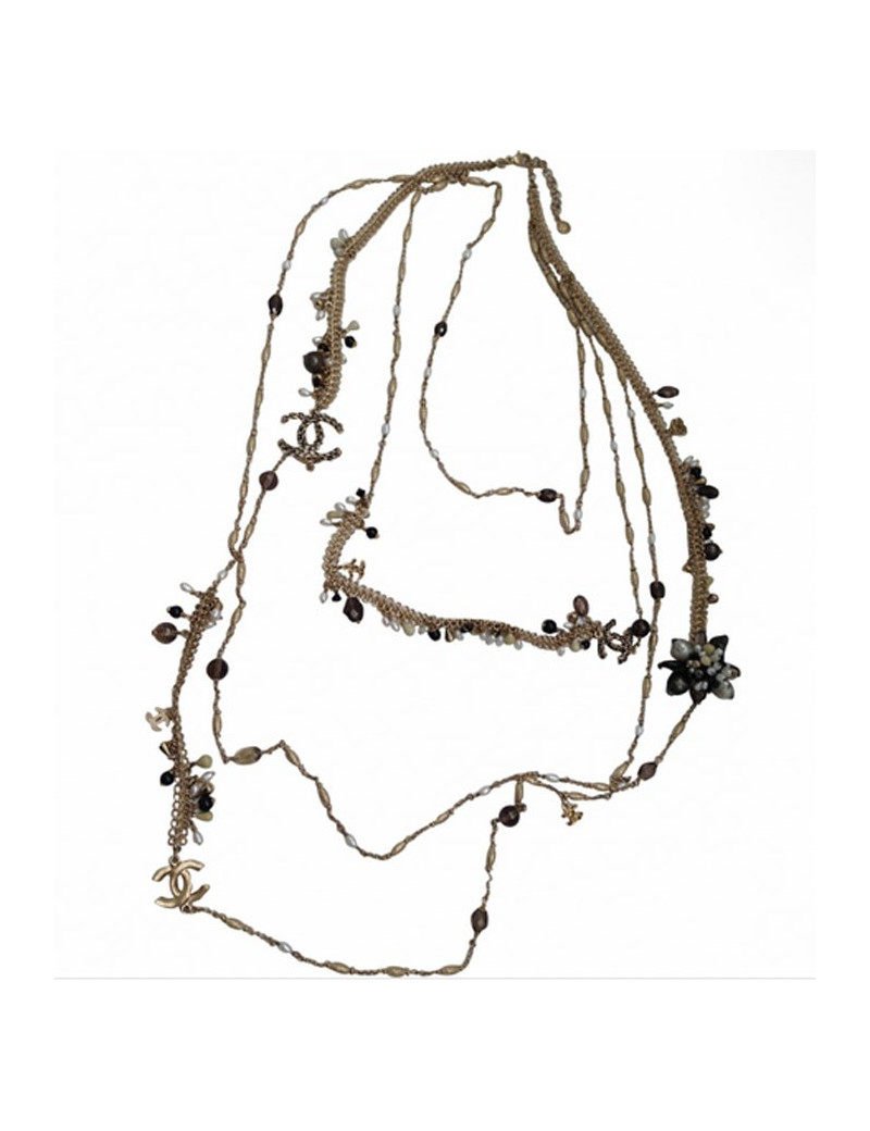 Sautoir quadruple rangs CHANEL