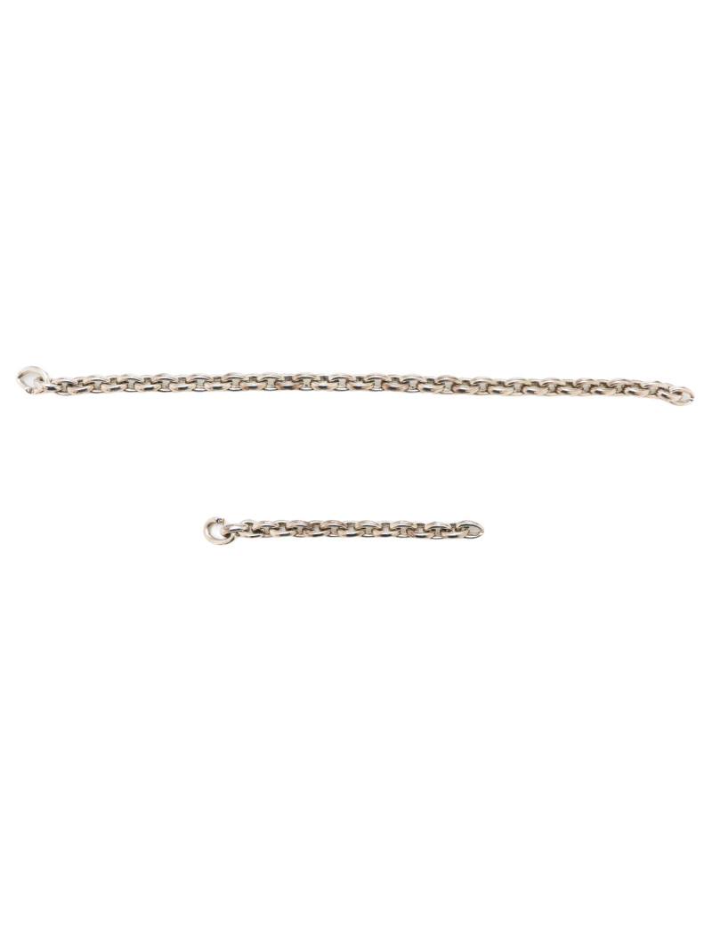 Collier réglable HERMES argent massif 925