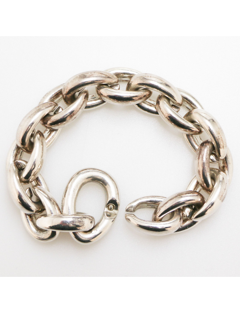 Collier réglable HERMES argent massif 925