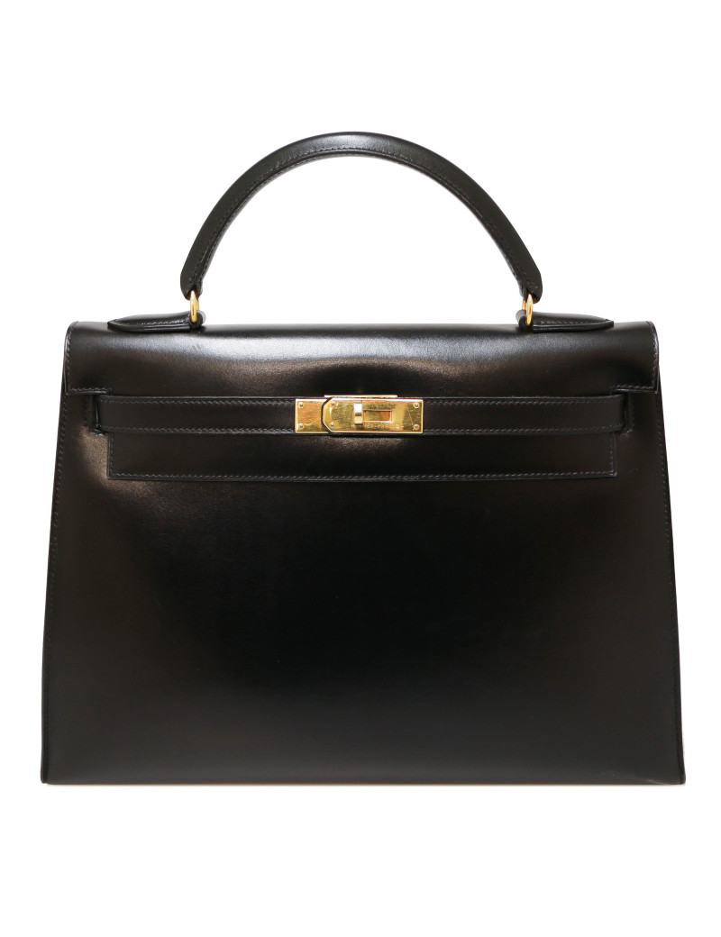 Sac HERMES Kelly 32 box vintage