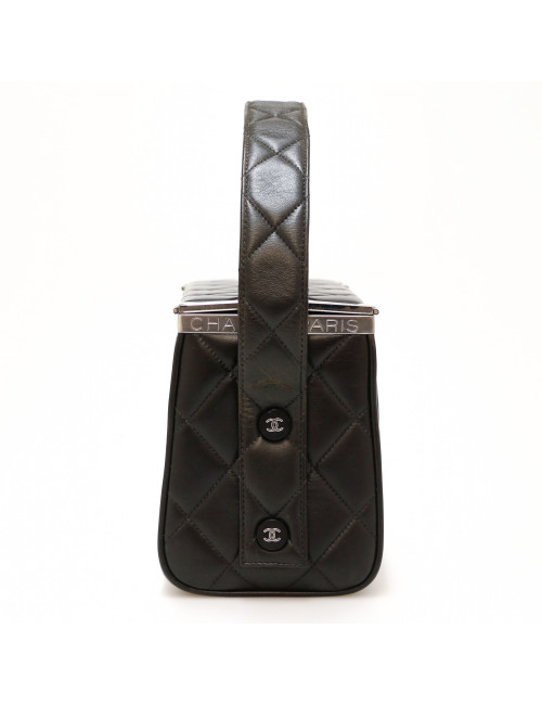CHANEL vintage black vanity bag