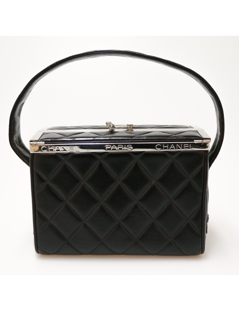 CHANEL vintage black vanity bag