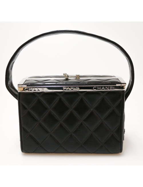 CHANEL vintage black vanity bag