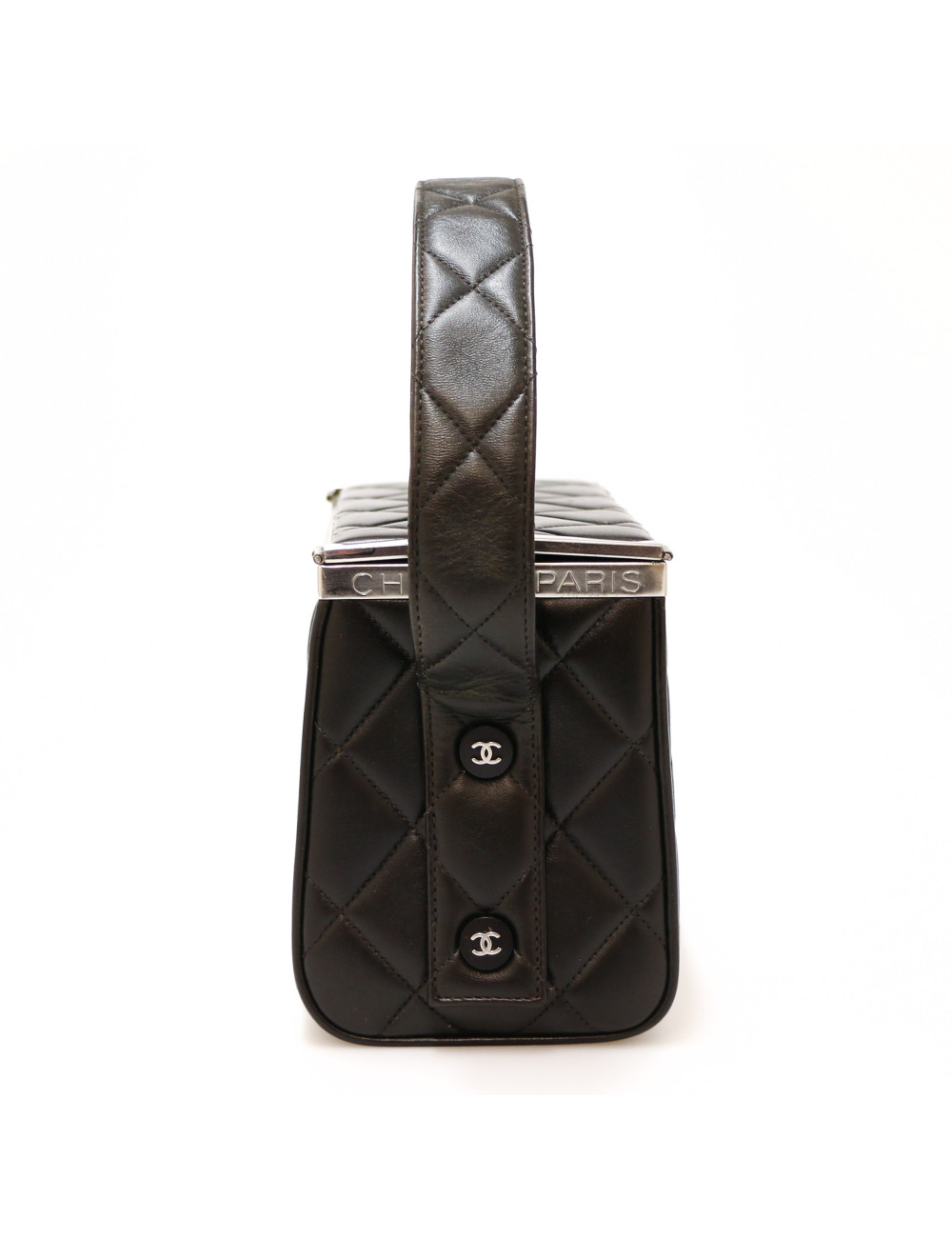 CHANEL vintage black vanity bag
