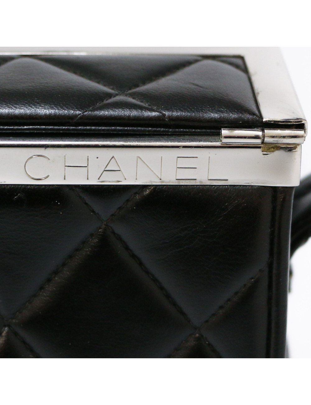 CHANEL vintage black vanity bag