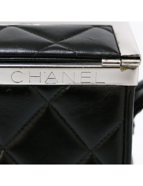 CHANEL vintage black vanity bag