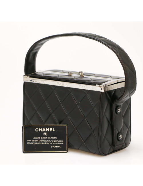 CHANEL vintage black vanity bag