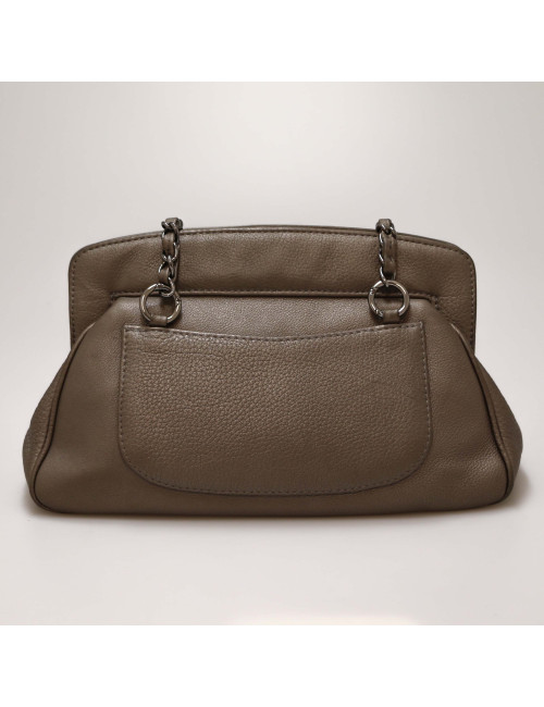 CHANEL pearl grey handbag