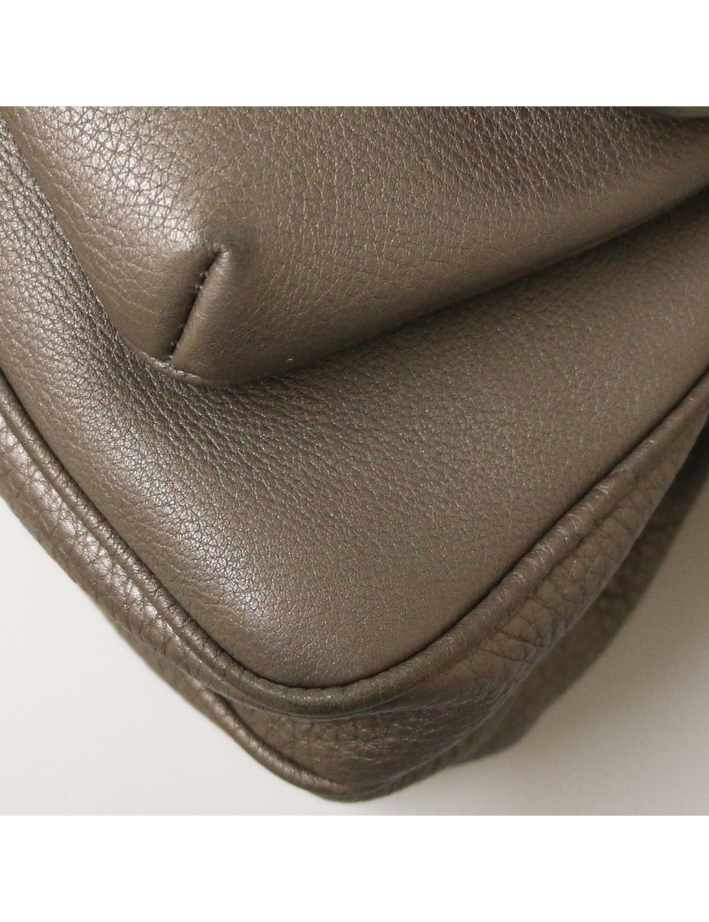 CHANEL pearl grey handbag