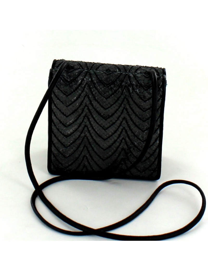 mini sac YVES SAINT LAURENT en python platine