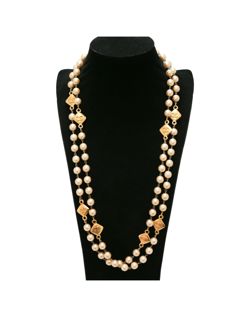 Sautoir CHANEL perles vintage