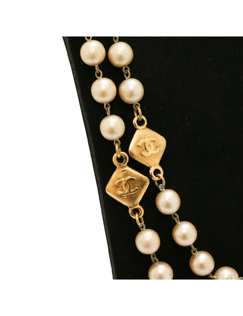 Sautoir CHANEL perles vintage