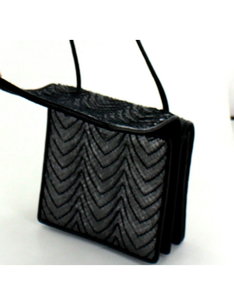 mini sac YVES SAINT LAURENT en python platine