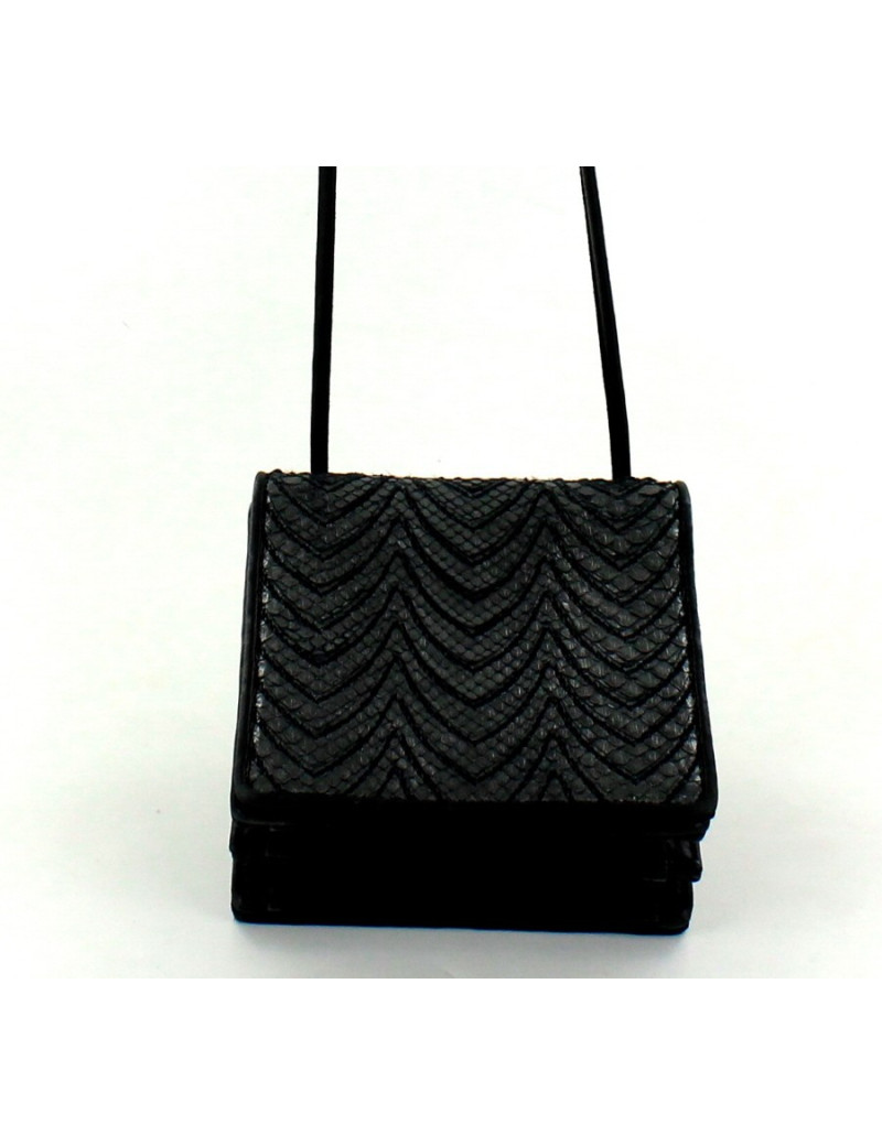 mini sac YVES SAINT LAURENT en python platine