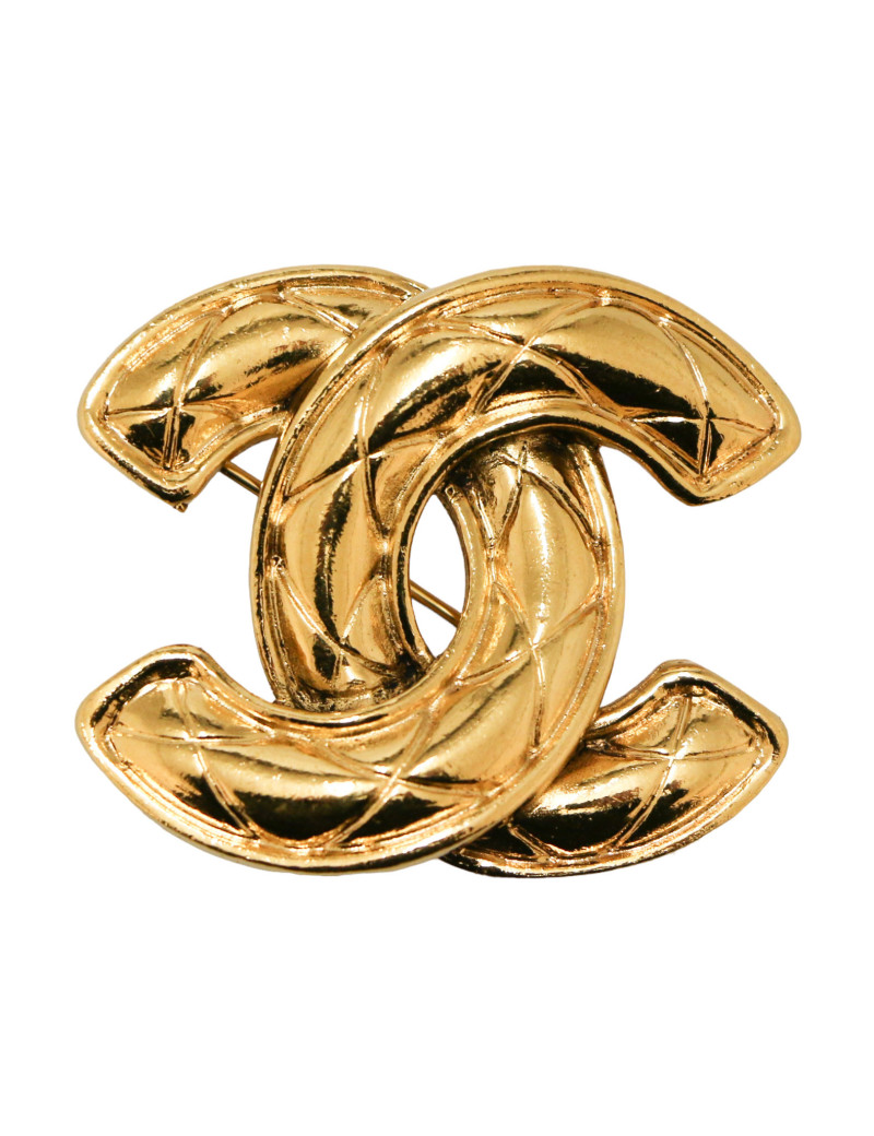 Broche vintage CHANEL CC