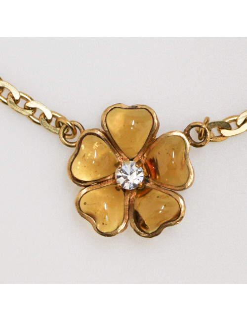 Collier MARGUERITE de VALOIS Fleurette topaze