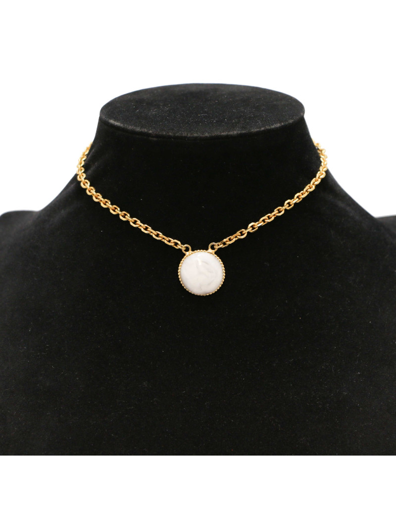 Collier Marguerite de Valois pâte de verre