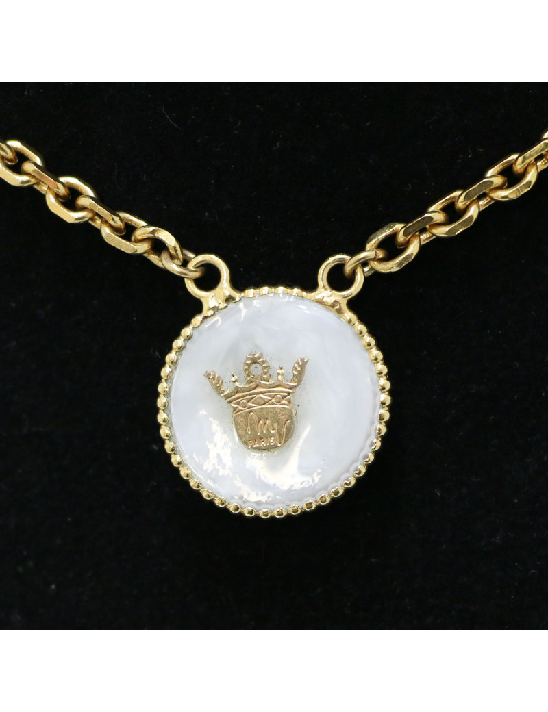 Collier Marguerite de Valois pâte de verre