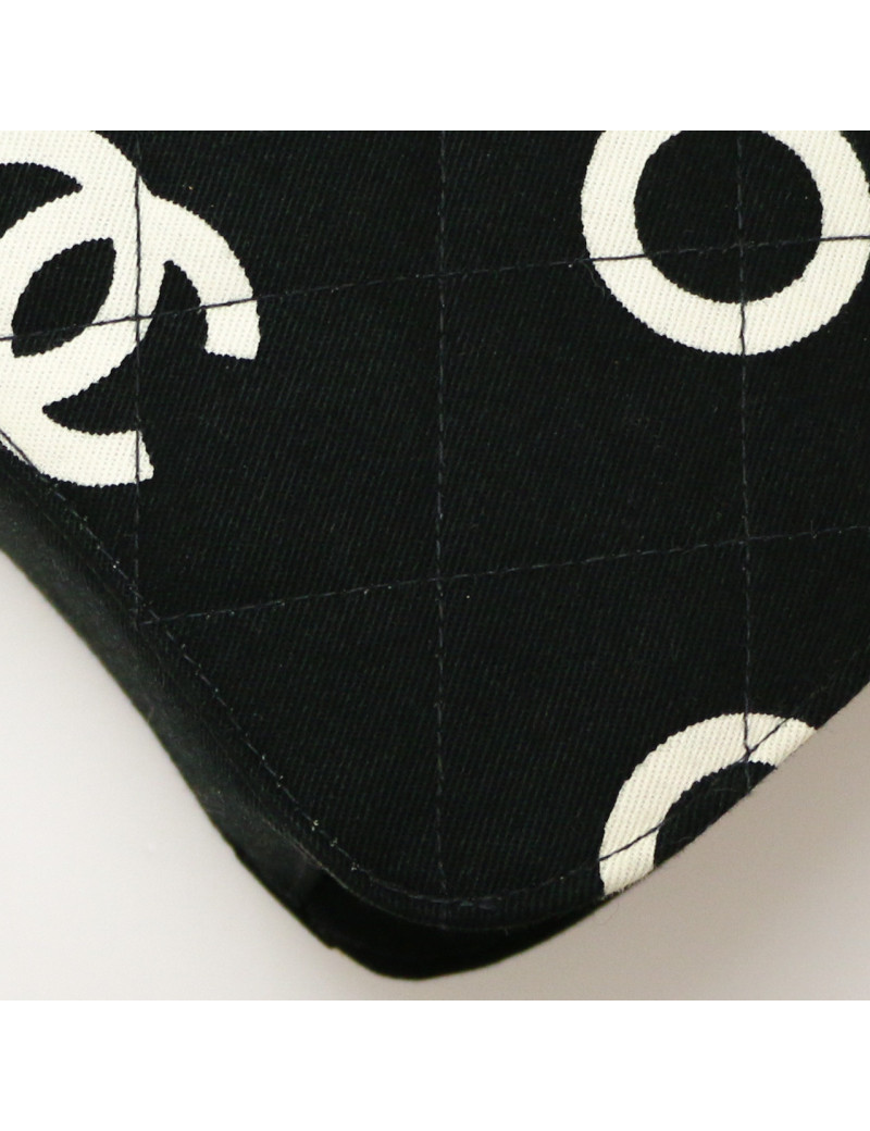 Sac en toile CHANEL noir