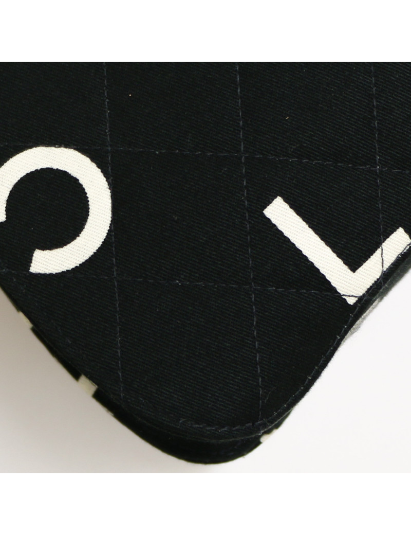 Sac en toile CHANEL noir