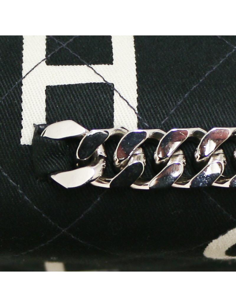 Sac en toile CHANEL noir