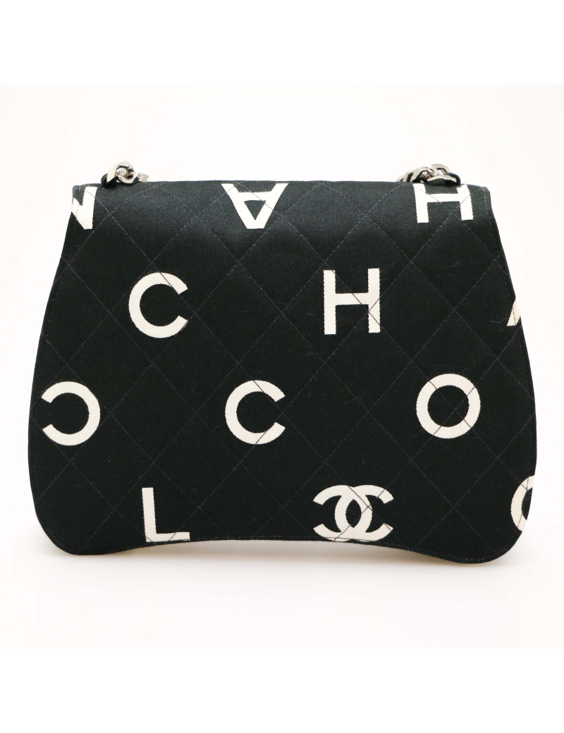 Sac en toile CHANEL noir