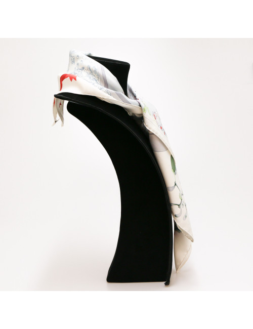 Carré HERMES Neige d'Antan blanc