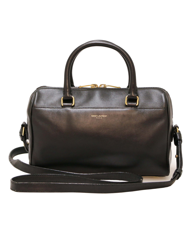 Sac Duffle SAINT LAURENT cuir noir
