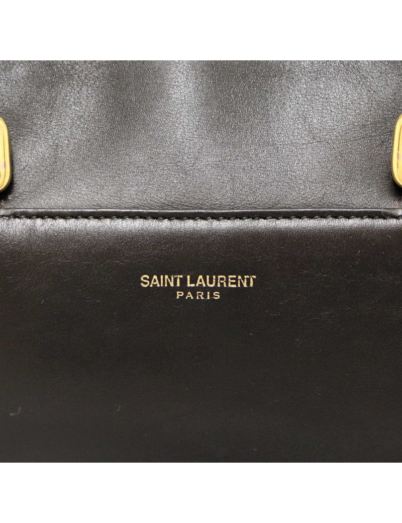 Sac Duffle SAINT LAURENT cuir noir