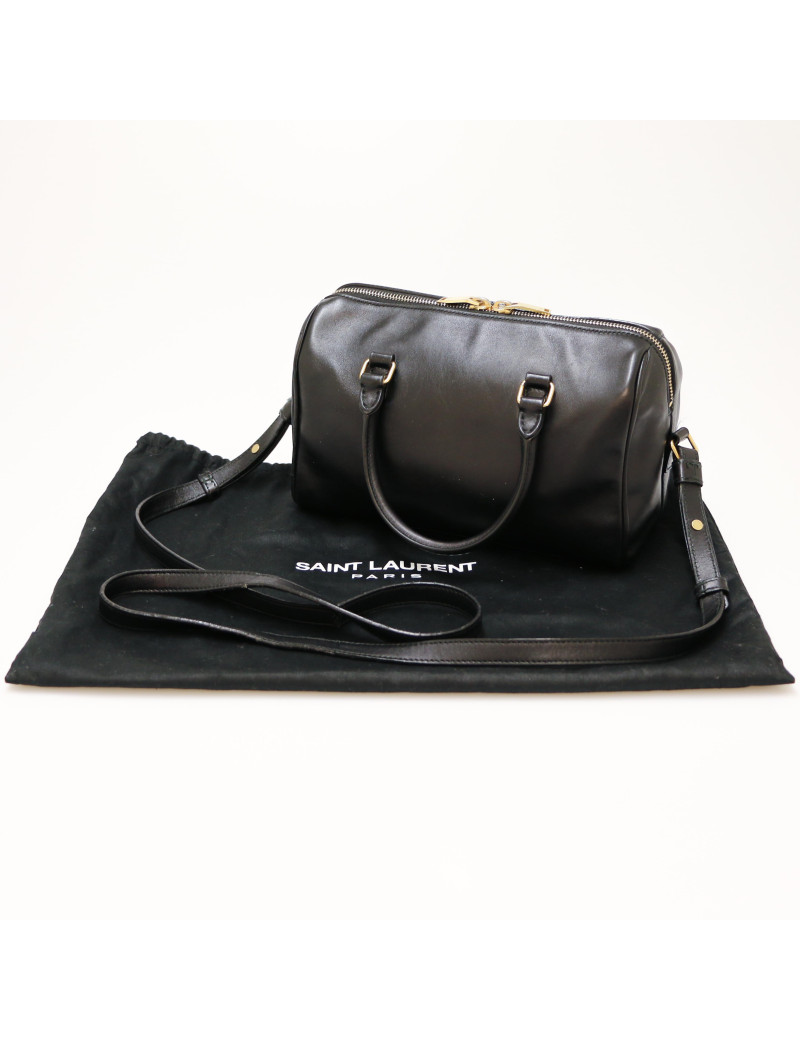 Sac Duffle SAINT LAURENT cuir noir