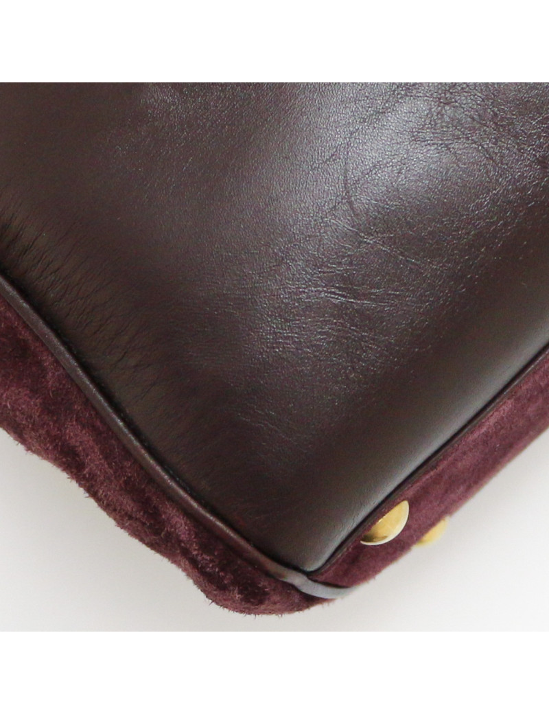 Sac Saint Laurent Duffle daim prune