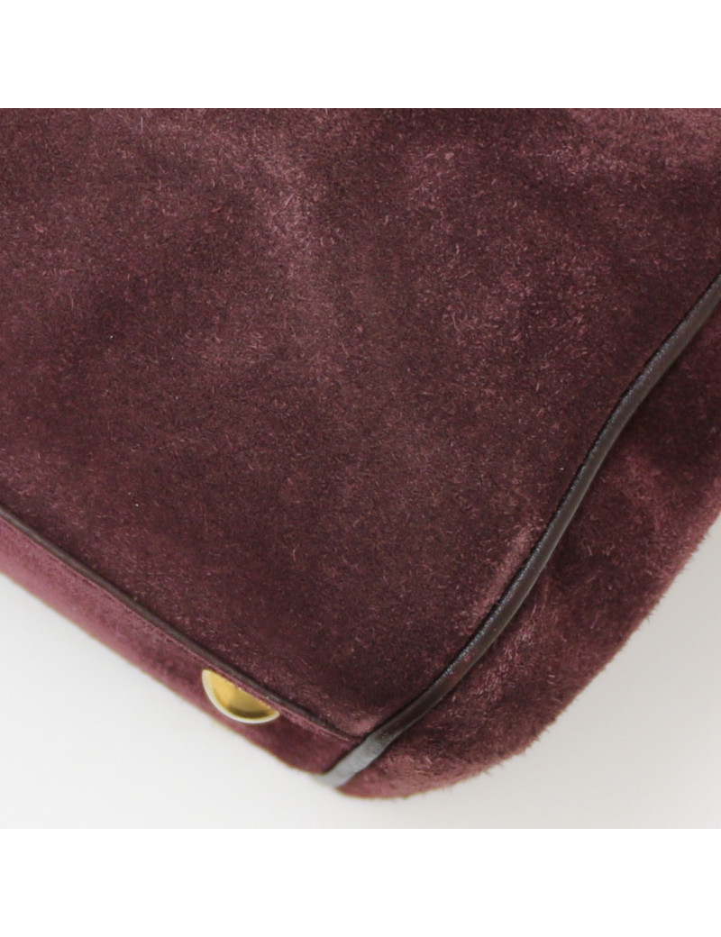 Sac Saint Laurent Duffle daim prune