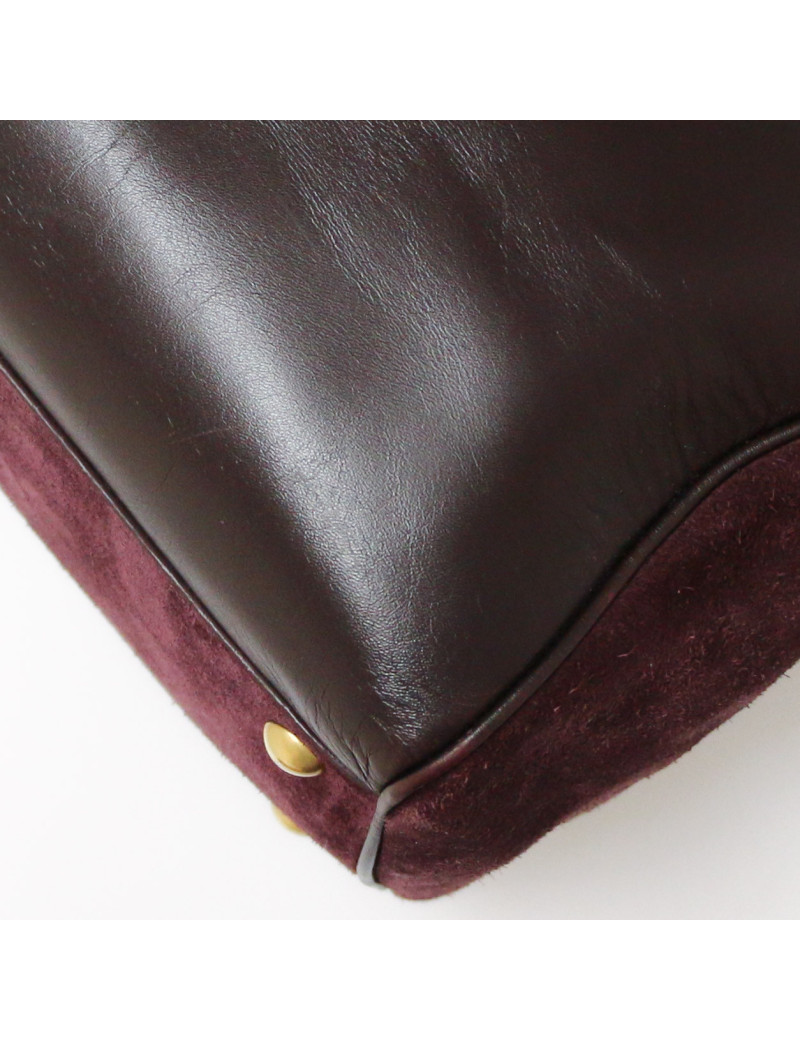 Sac Saint Laurent Duffle daim prune