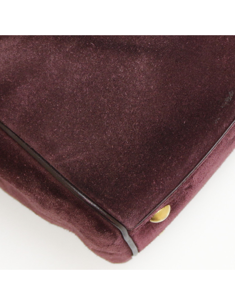 Sac Saint Laurent Duffle daim prune