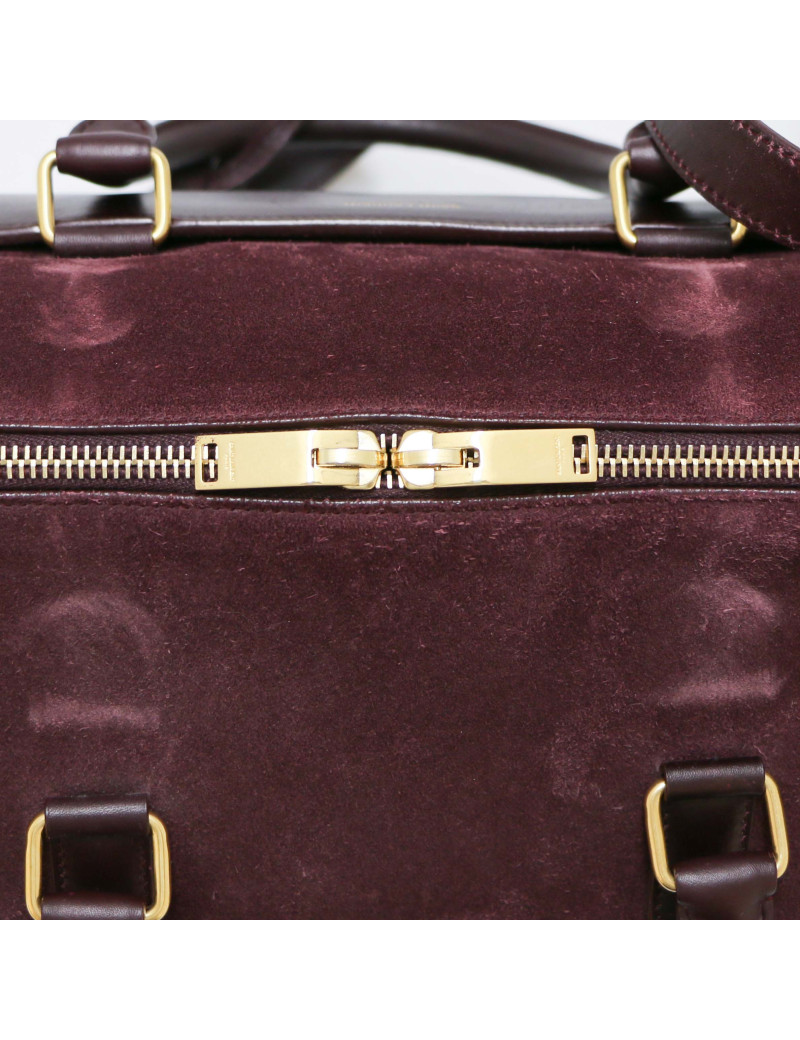 Sac Saint Laurent Duffle daim prune