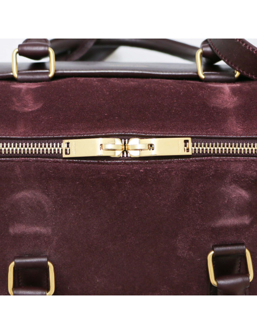 Sac Saint Laurent Duffle daim prune