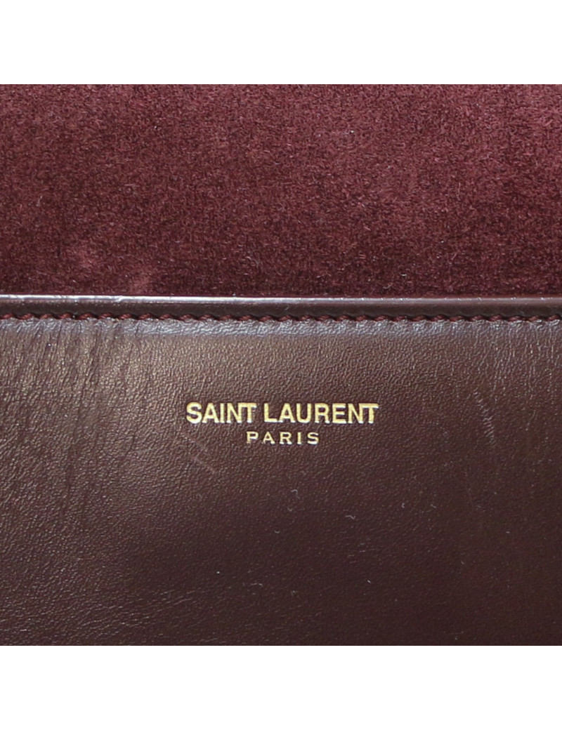 Sac Saint Laurent Duffle daim prune