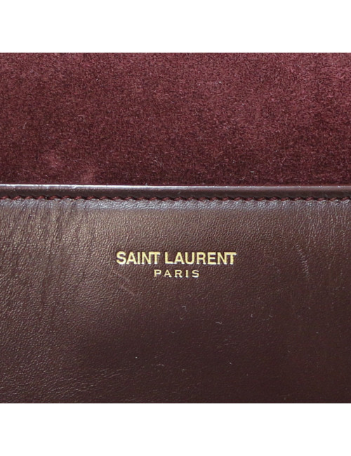 Sac Saint Laurent Duffle daim prune
