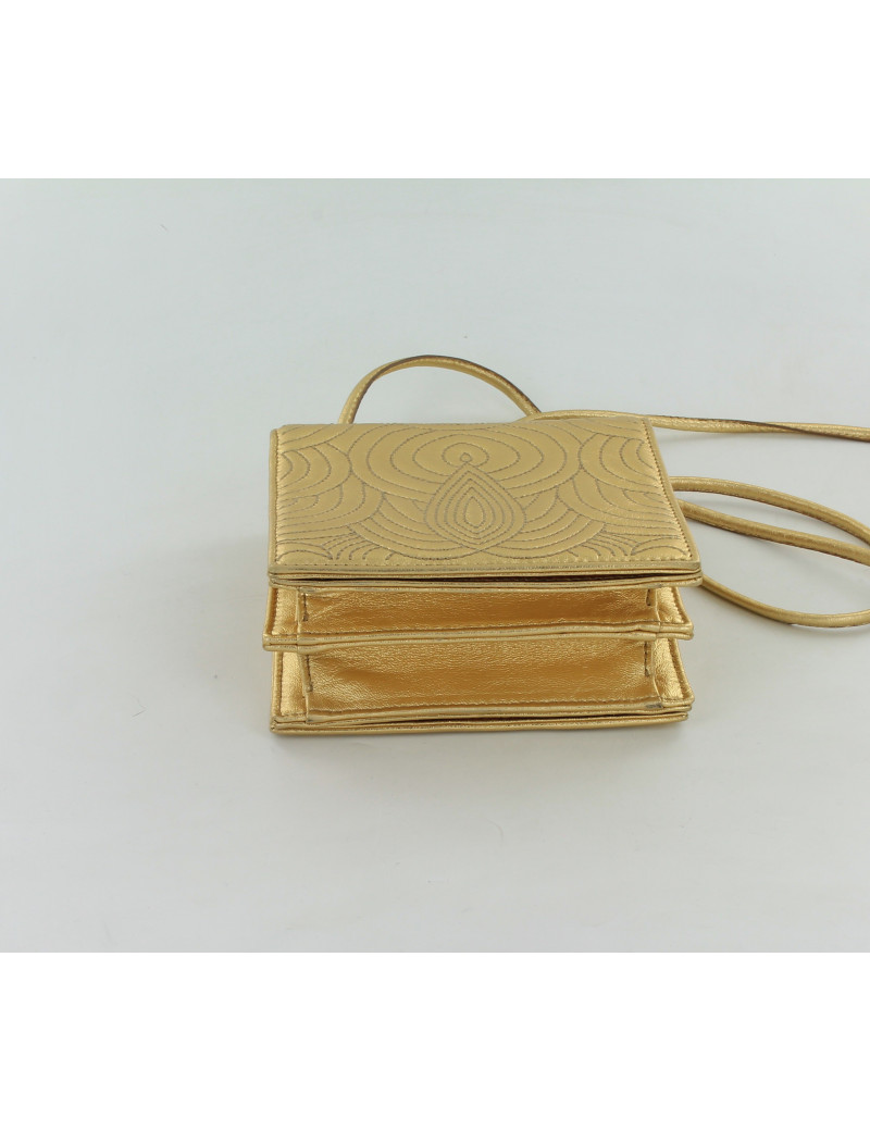 mini sac YVES SAINT LAURENT cuir doré