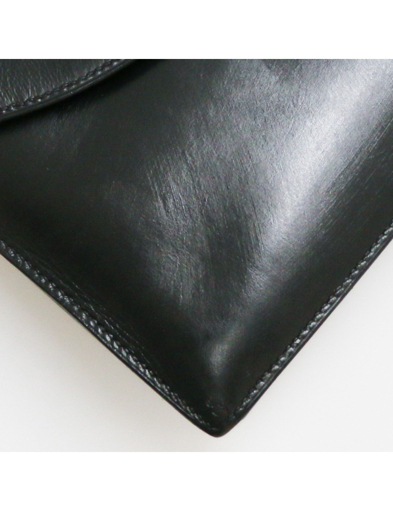 Sac vintage HErmes Cordelière box noir