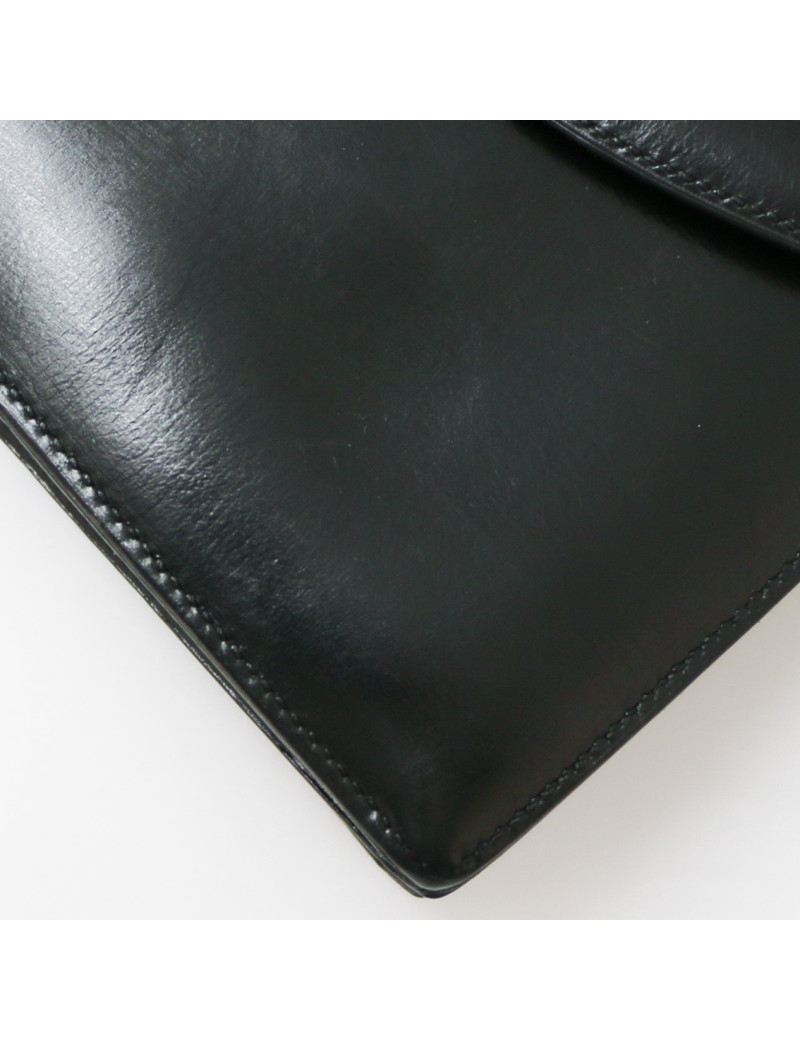 Sac vintage HErmes Cordelière box noir