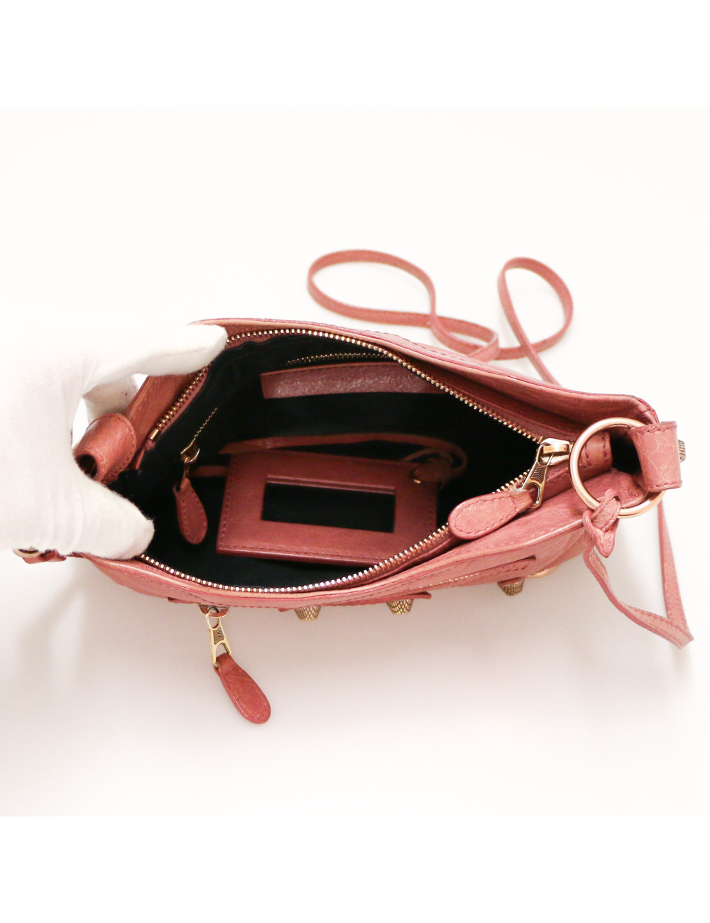Sac Hip BALENCIAGA cuir rose