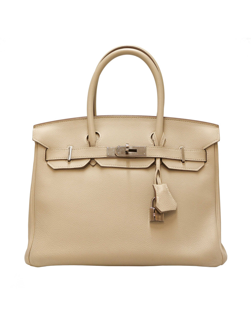 Birkin 30 hermes togo craie
