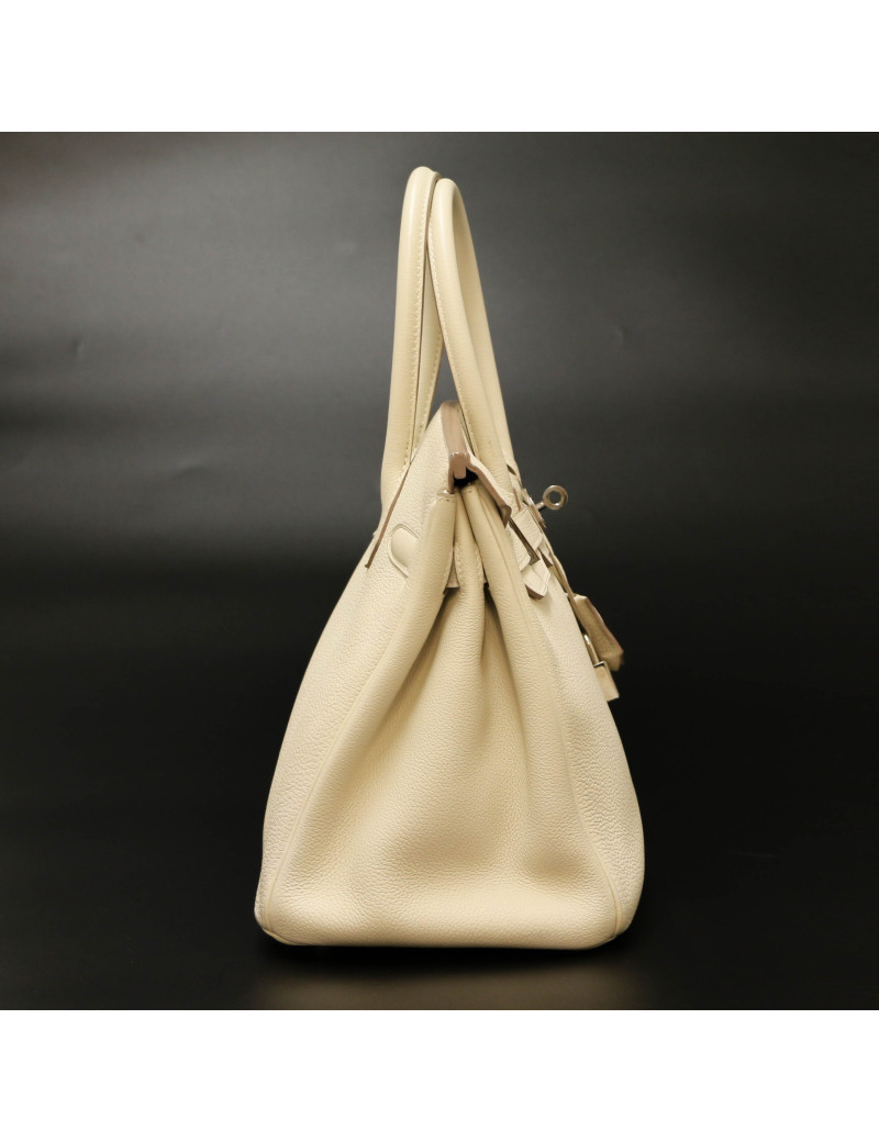 Birkin 30 hermes togo craie