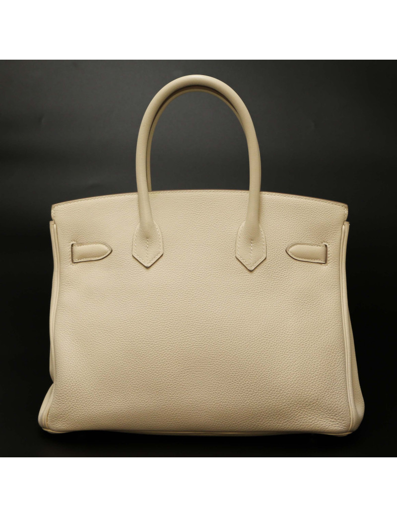 Birkin 30 hermes togo craie