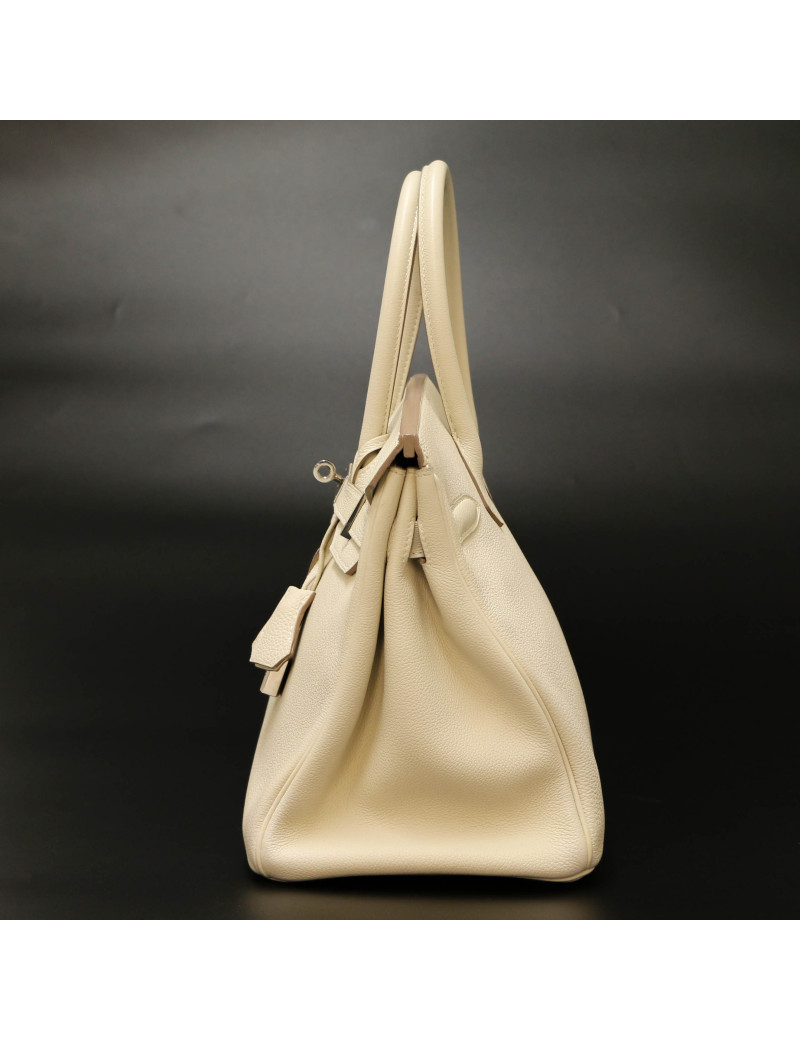 Birkin 30 hermes togo craie