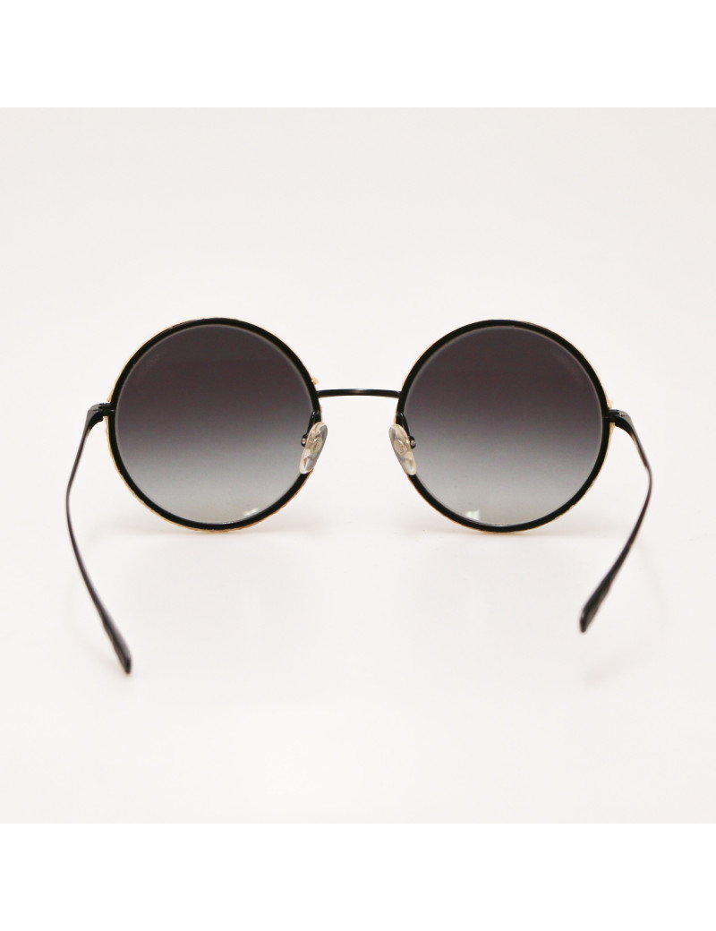 CHANEL rafia black sunglasses