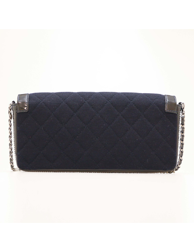 Sac Baguette CHANEL jersey noir