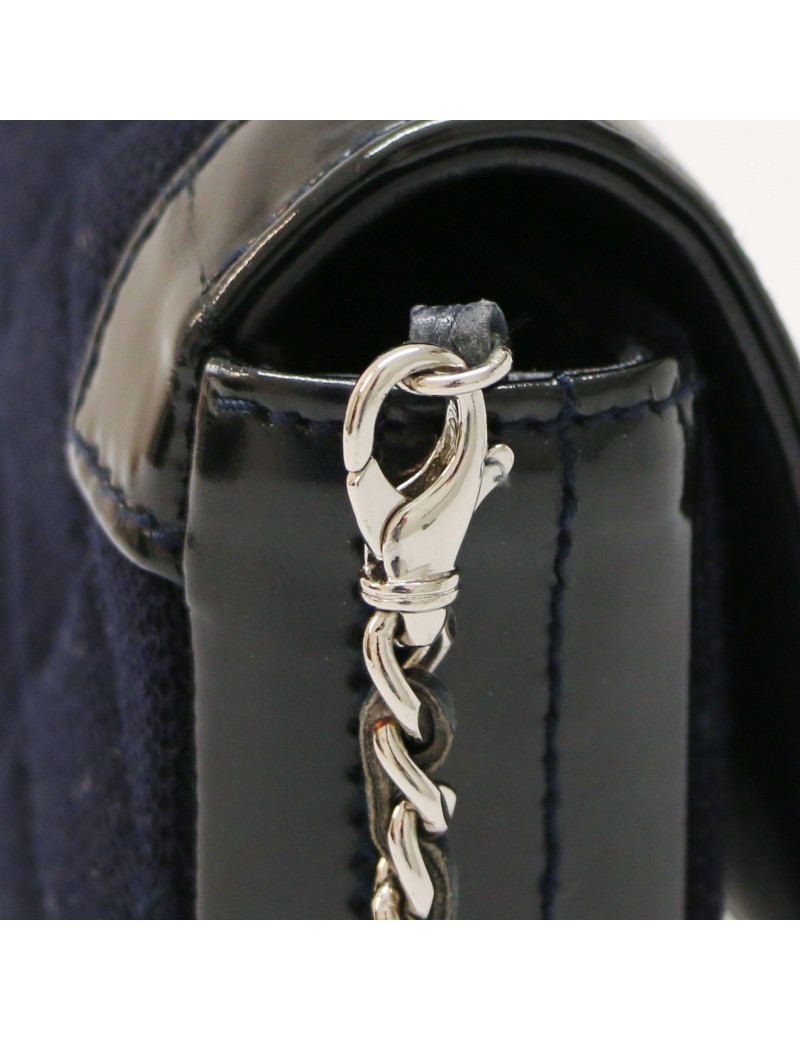 Sac Baguette CHANEL jersey noir