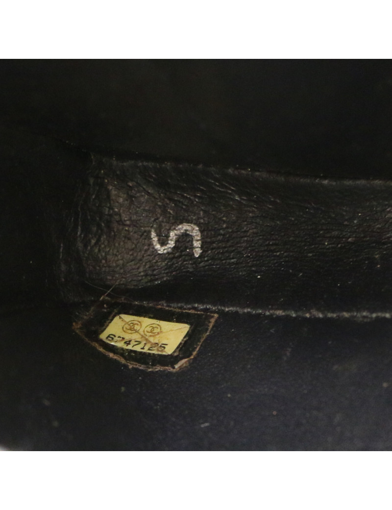 Sac Baguette CHANEL jersey noir